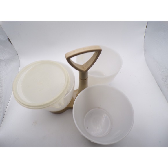 Vintage Tupperware Three Section Relish Condiment Server Divided Serving Dish - Picture 1 of 3